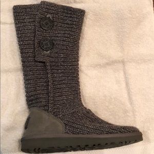 Ugg Gray Knit Boots